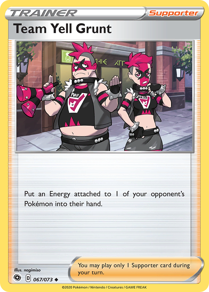 Team Yell Grunt (67/73) - Champion's Path Pokémon Card