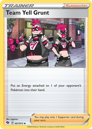 Team Yell Grunt (Trainer: Supporter) (67/73) - Champion's Path