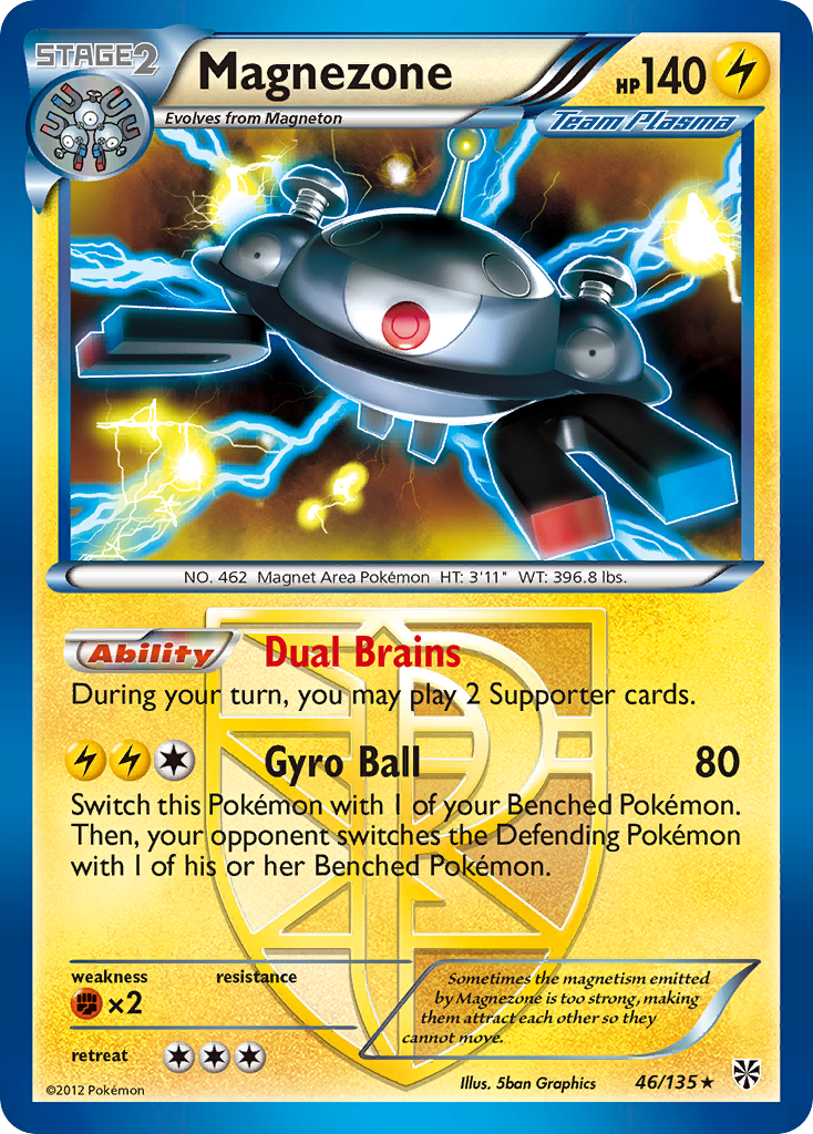 Magnezone (46/135) - Plasma Storm Pokémon Card