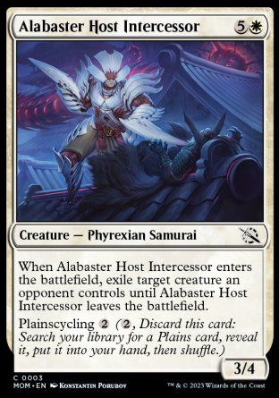 Alabaster Host Intercessor (March of the Machine) Trading Card