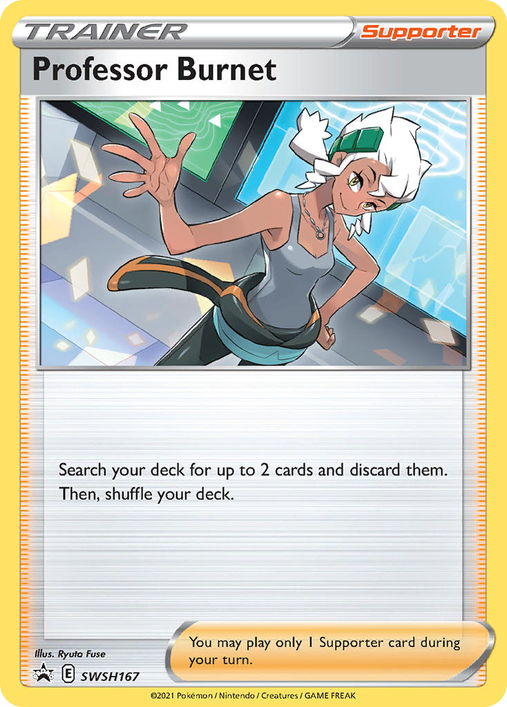 Professor Burnet (Trainer: Supporter) (SWSH167) - SWSH Black Star Promos Pokémon Card