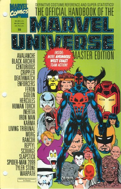 Official Handbook of the Marvel Universe Master Edition #33 Comic