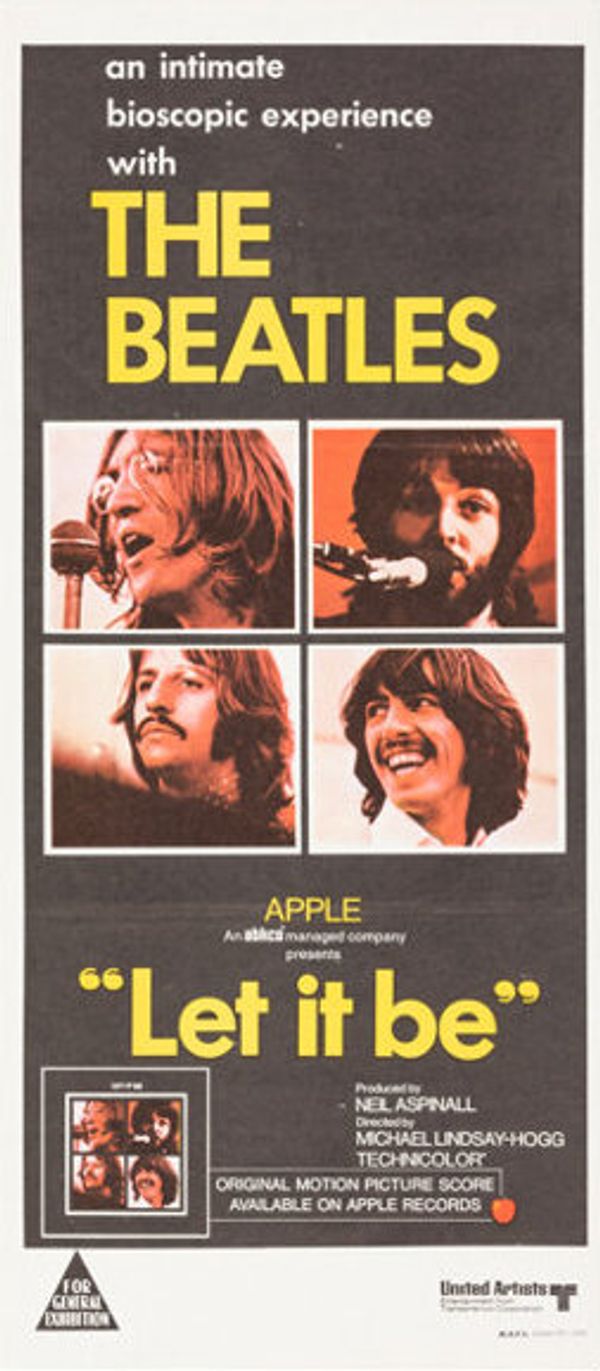 The Beatles Let It Be Australian Daybill 1970