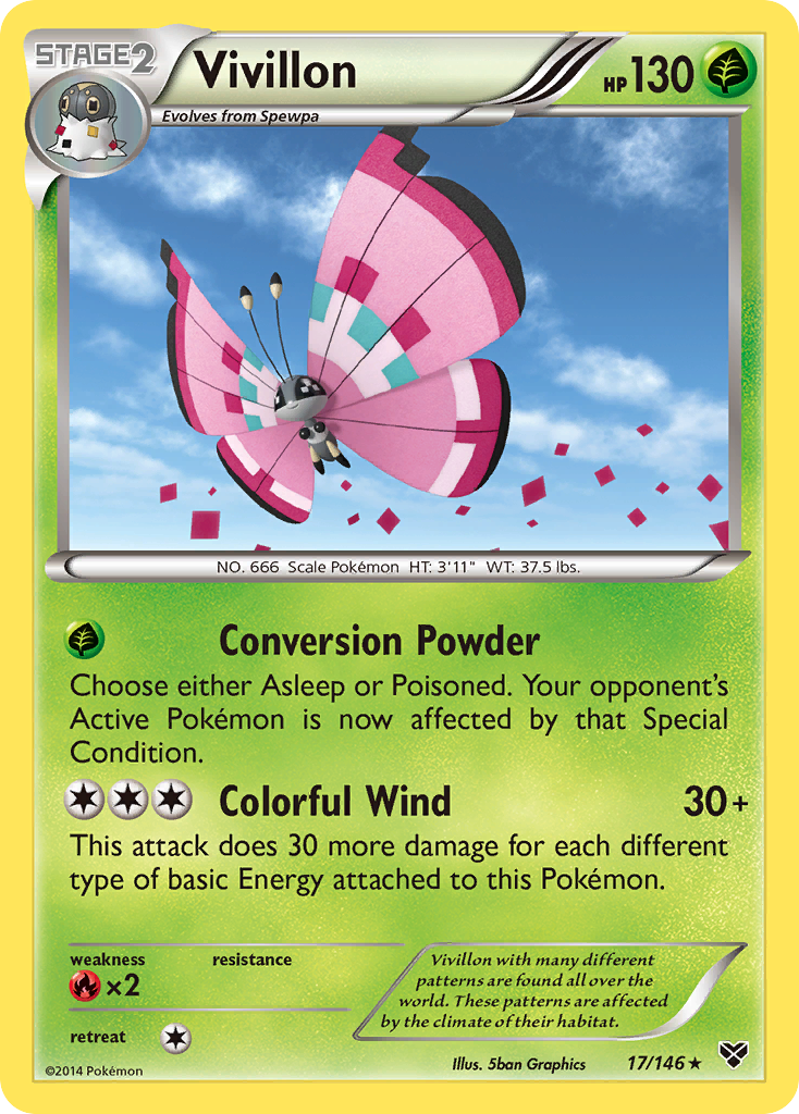 Vivillon (17/146) - XY Pokémon Card