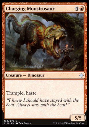 Charging Monstrosaur (Ixalan) Trading Card