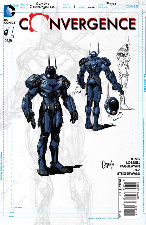 Convergence #1 (Batman Sketch Variant Cover)