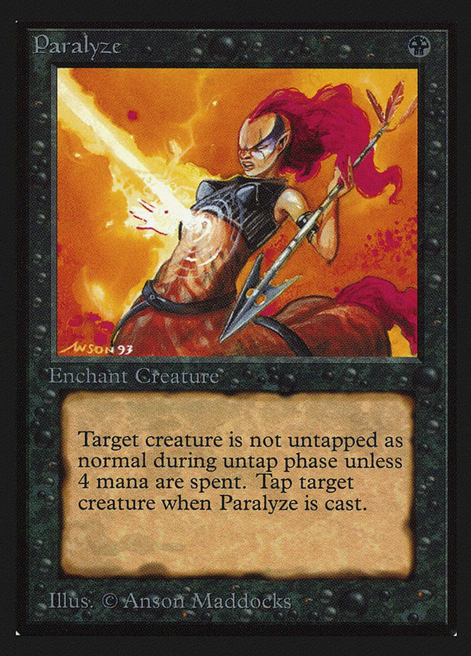 Paralyze (Collector's Edition) Trading Card