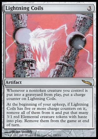 Lightning Coils (Mirrodin) Trading Card