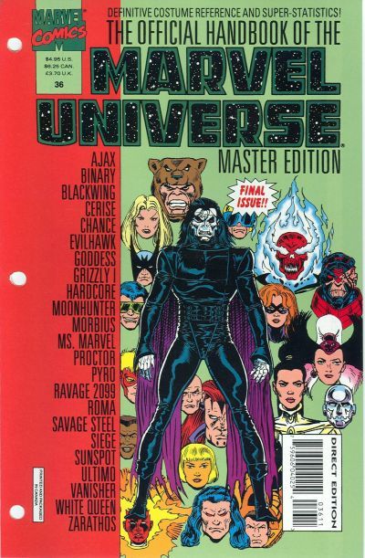 Official Handbook of the Marvel Universe Master Edition #36 Comic