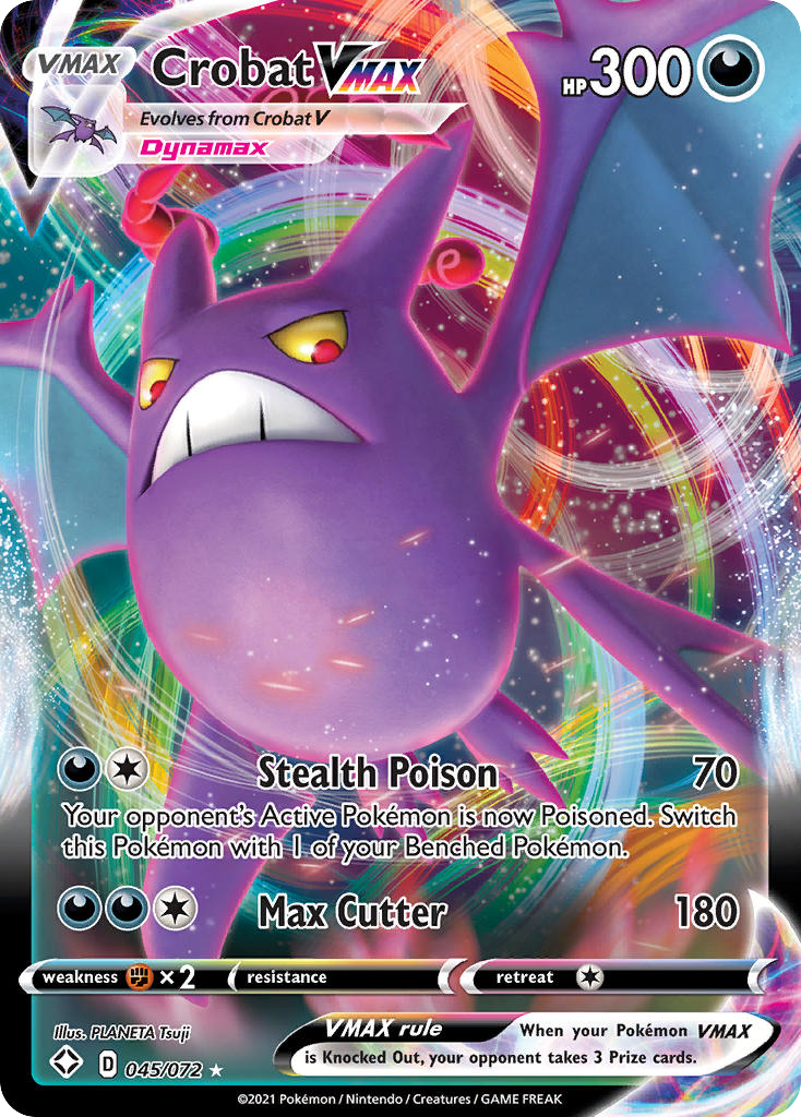 Crobat VMAX (45/72) - Shining Fates Pokémon Card