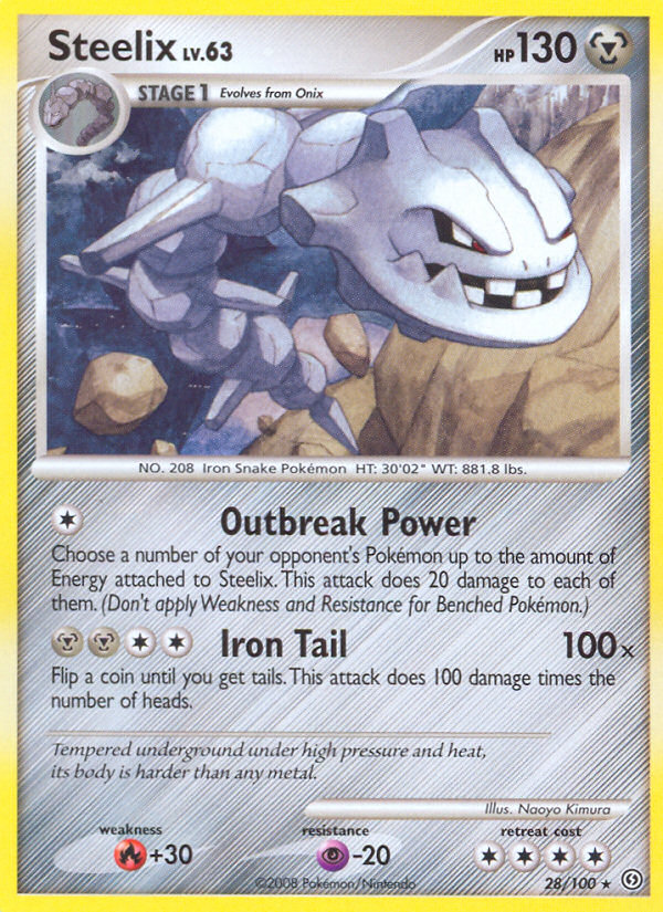 Steelix (28/100) - Stormfront Pokémon Card