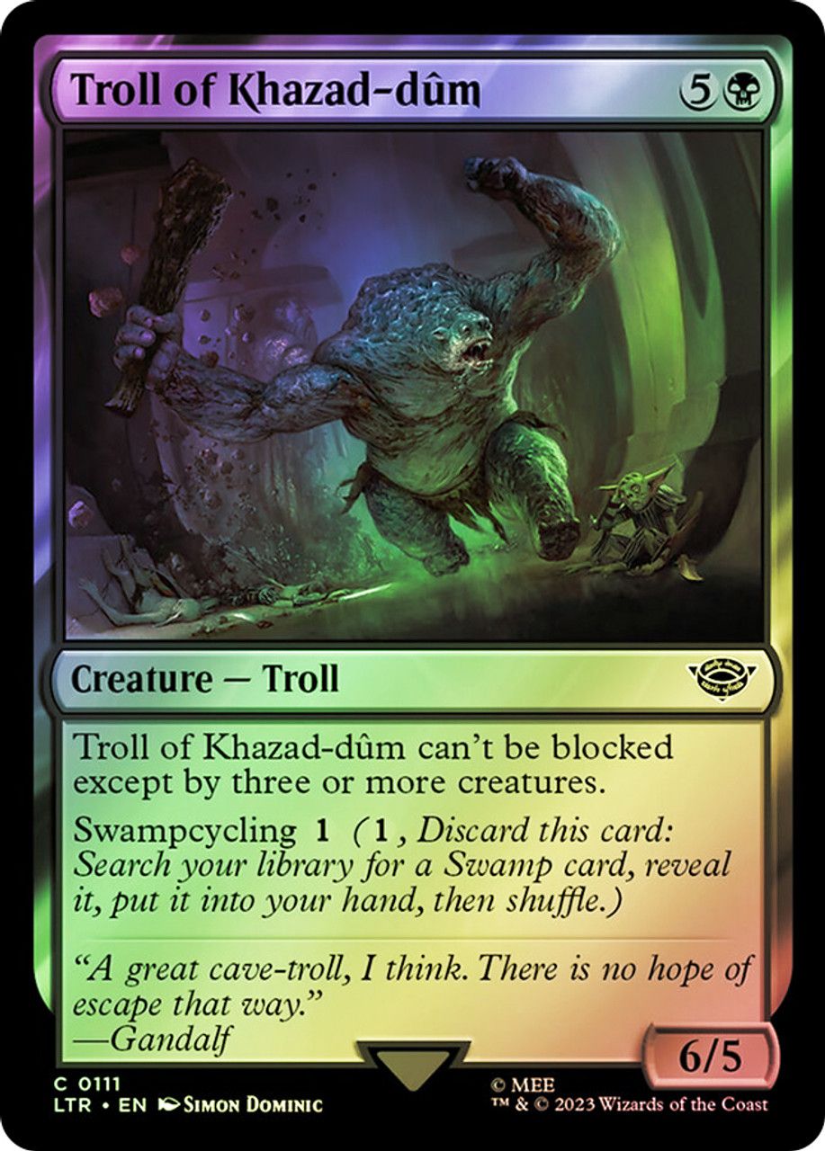 Troll of Khazad-dum (The Lord of the Rings - Foil) Trading Card