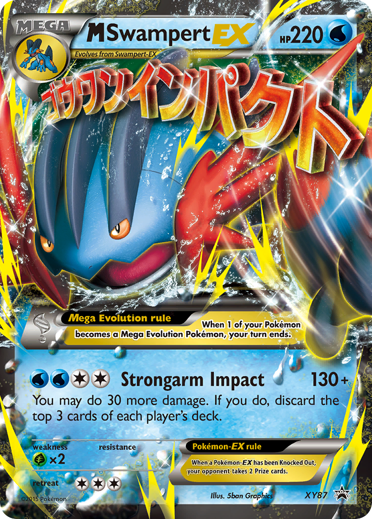 M Swampert-EX MEGA (XY87) - XY Black Star Promos Pokémon Card