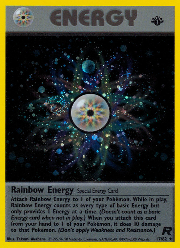 Rainbow Energy (17/82) - Team Rocket (1st Edition) Pokémon Card