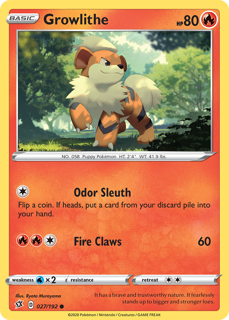 Growlithe (27/192) - Rebel Clash Pokémon Card