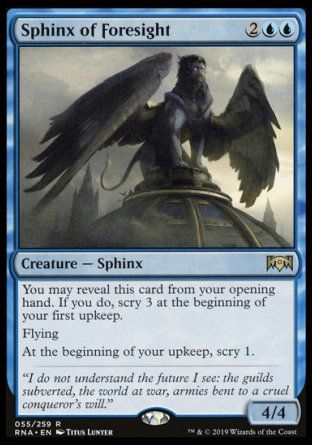 Sphinx of Foresight (Ravnica Allegiance) Trading Card