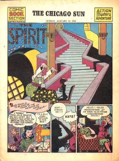 Spirit Section #1/23/1944 Comic