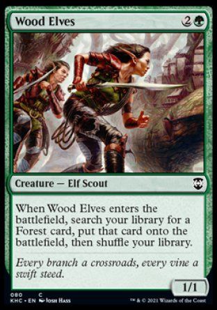 Wood Elves (Kaldheim Commander Decks) Trading Card