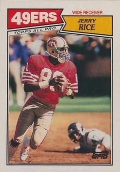 Jerry Rice 1987 Topps #115 Sports Card