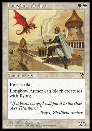 Longbow Archer (Visions) Trading Card