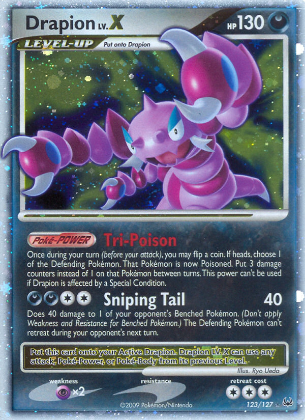 Drapion LV.X (123/127) - Platinum Pokémon Card