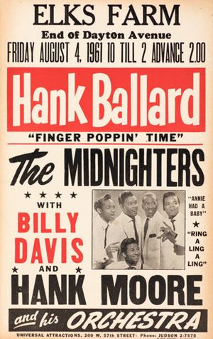 Hank Ballard & the Midnighters Elks Farm 1961