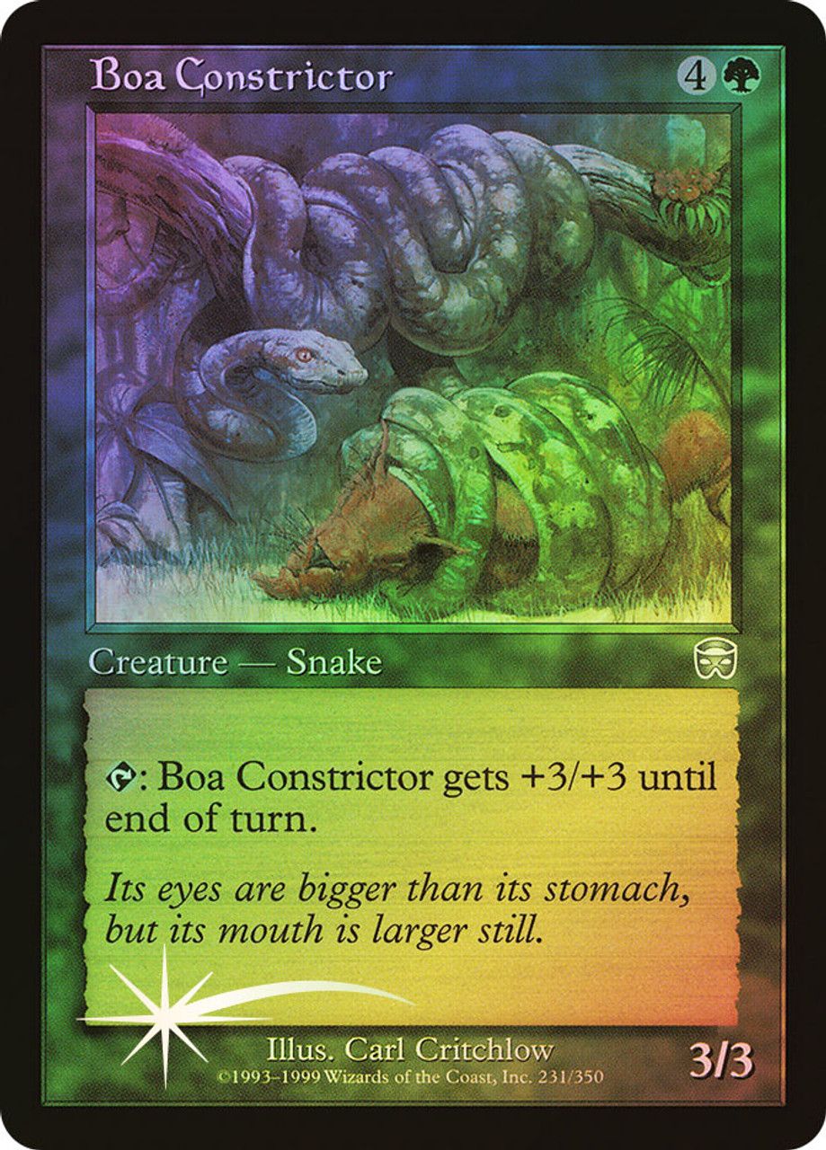 Boa Constrictor (Mercadian Masques - Foil) Trading Card