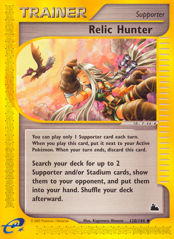 Relic Hunter (120/144) - Skyridge Pokémon Card