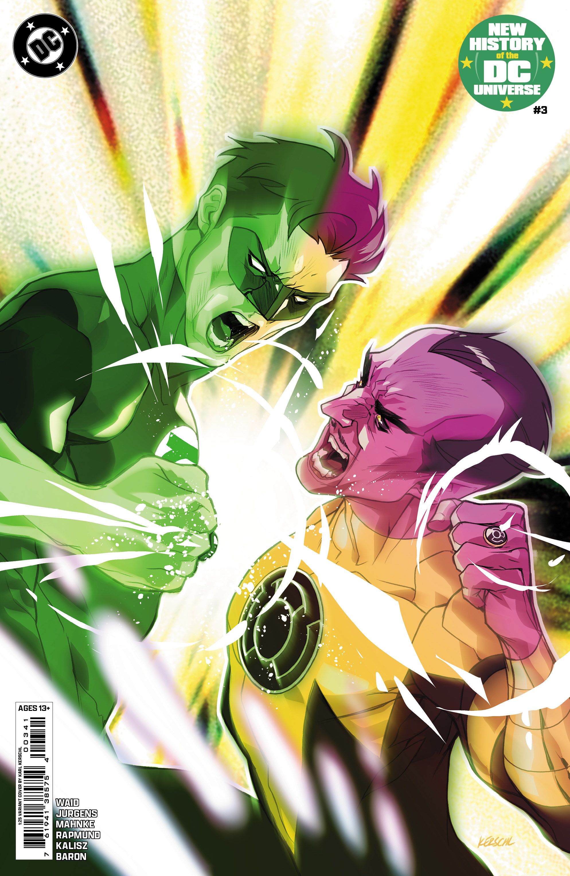 New History Of The DC Universe #3 (Cvr G Inc 1:25 Karl Kerschl Card Stock Variant) Comic