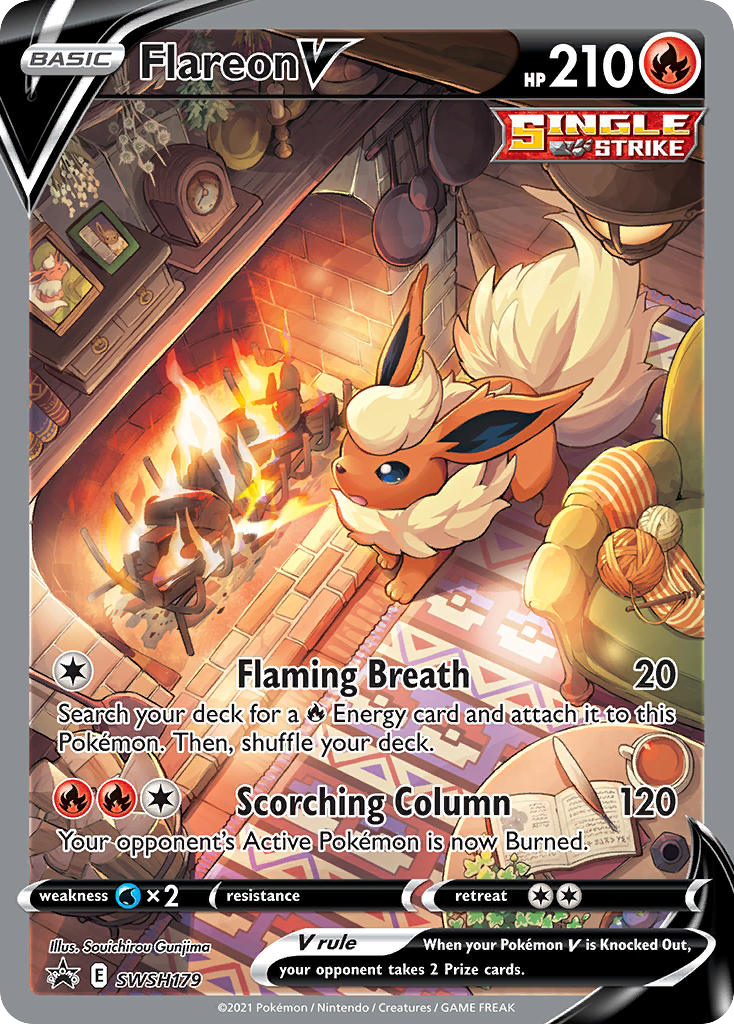 Flareon V (SWSH179) - SWSH Black Star Promos Pokémon Card