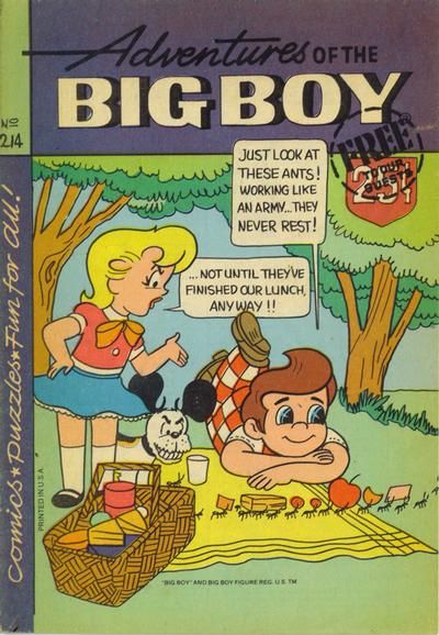 Adventures of Big Boy #214 Comic