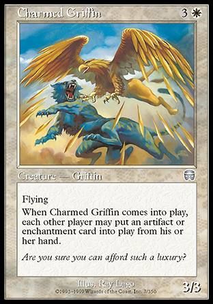 Charmed Griffin (Mercadian Masques) Trading Card