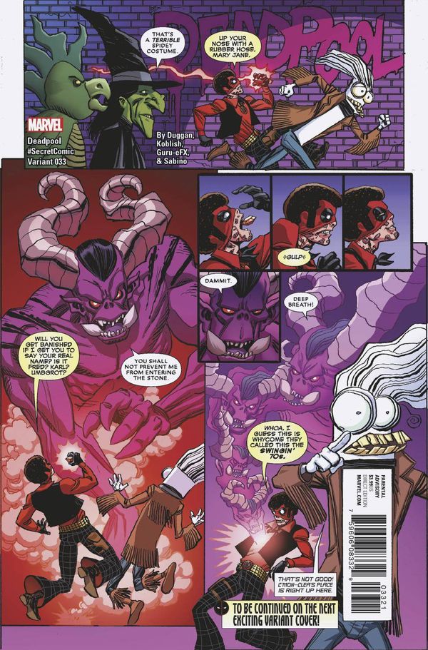 Deadpool #33 (Koblish  Secret Comics Variant Se)