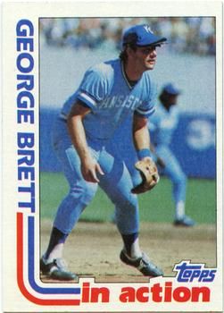 Sold at Auction: 1982 Topps George Brett In Action Card #201