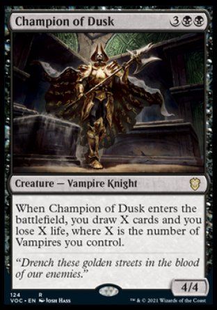 Champion of Dusk (Innistrad Crimson Vow Commander Decks) Trading Card