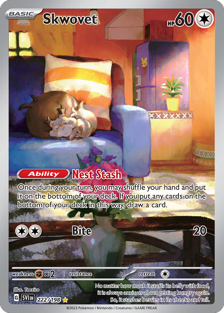 Skwovet (222/198) - Scarlet & Violet Pokémon Card