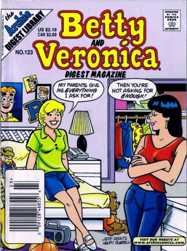 Betty and Veronica Comic Digest Magazine #123 Value - GoCollect (betty ...