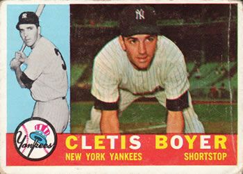 Cletis Boyer 1960 Topps #109 Sports Card