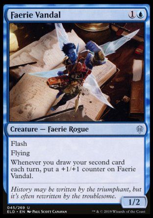 Faerie Vandal (Throne of Eldraine) Trading Card