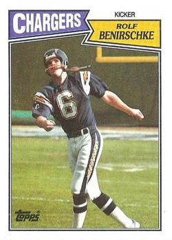 Rolf Benirschke 1987 Topps #345 Sports Card