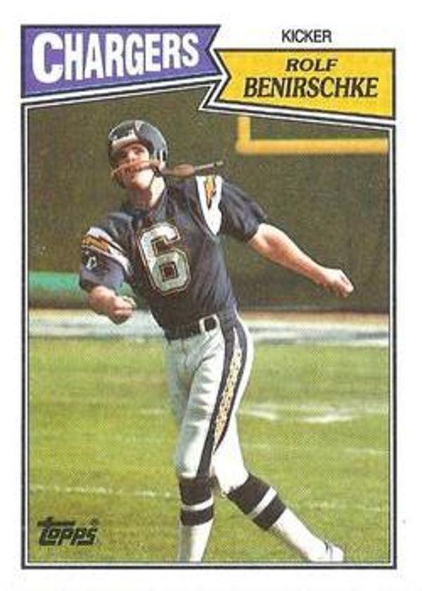 Rolf Benirschke 1987 Topps #345