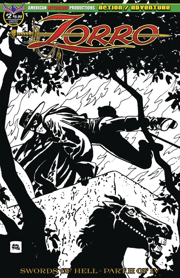 Zorro: Swords of Hell #2 (Visions Of Zorro Toth Ltd Cover Cover)