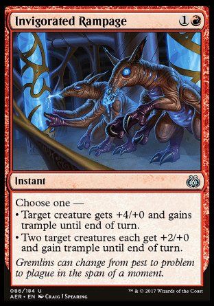 Invigorated Rampage (Aether Revolt) Trading Card