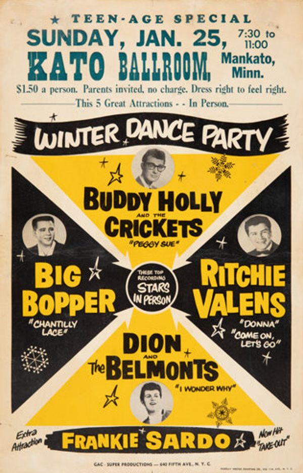 Buddy Holly & the Crickets Kato Ballroom 1959