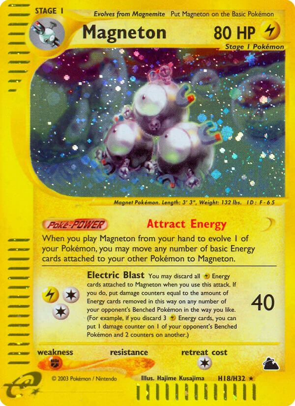 Magneton (H18) - Skyridge Pokémon Card