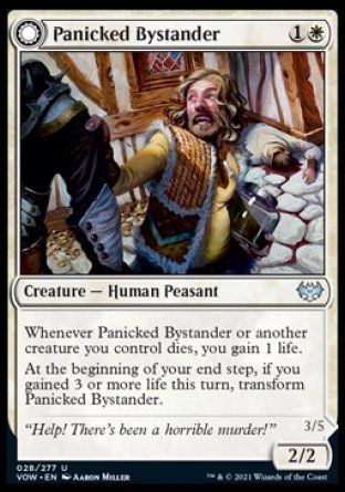 Panicked Bystander (Innistrad: Crimson Vow) Trading Card