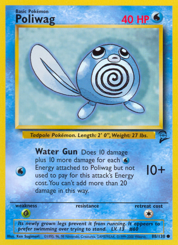 Poliwag (88/130) - Base Set 2 Pokémon Card