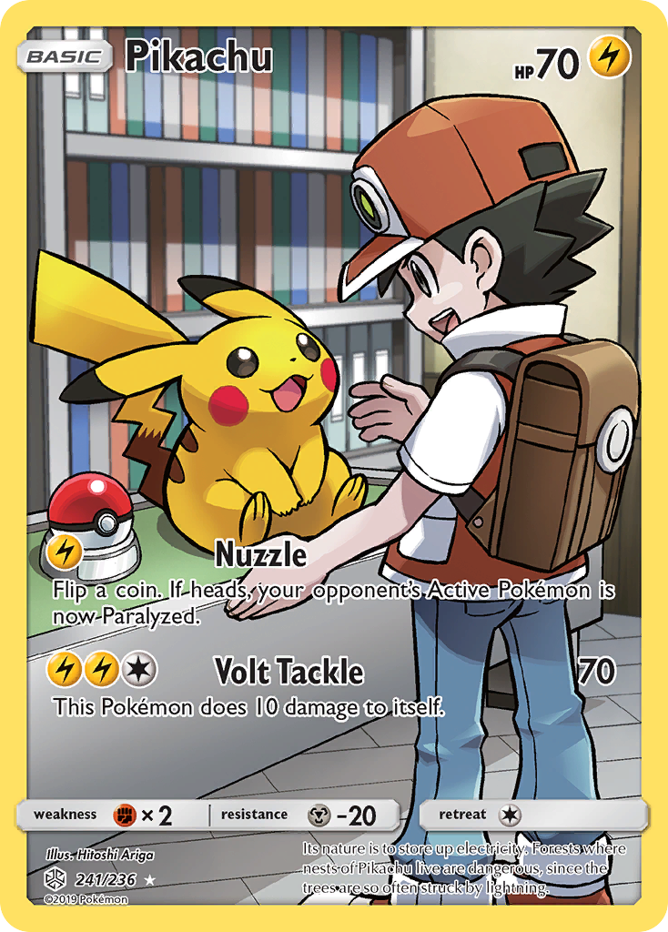 Pikachu (241/236) - Cosmic Eclipse Pokémon Card