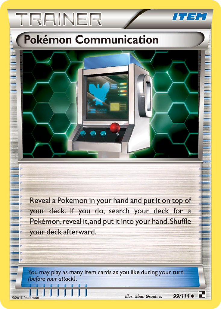 Pokémon Communication (Trainer: Item) (99/114) - Black & White Pokémon Card