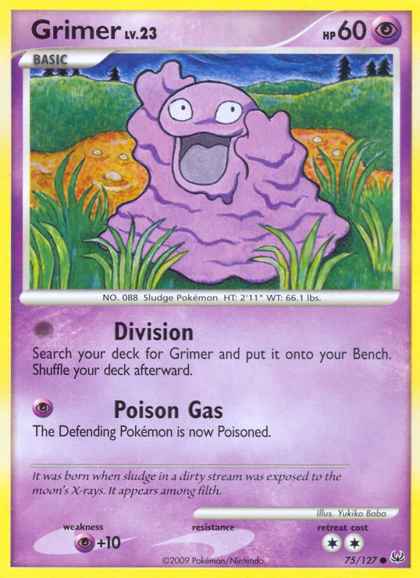 Grimer (75/127) - Platinum Pokémon Card